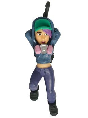 Fortnite Teknique Backpack carabiner Figure Purple Pants Hoodie Spray Can